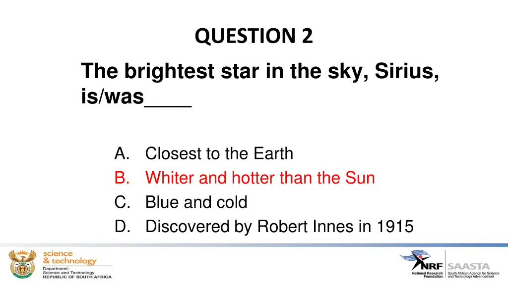 question 2 1