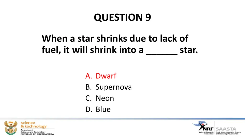 question 9 1