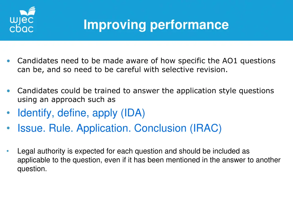 improving performance