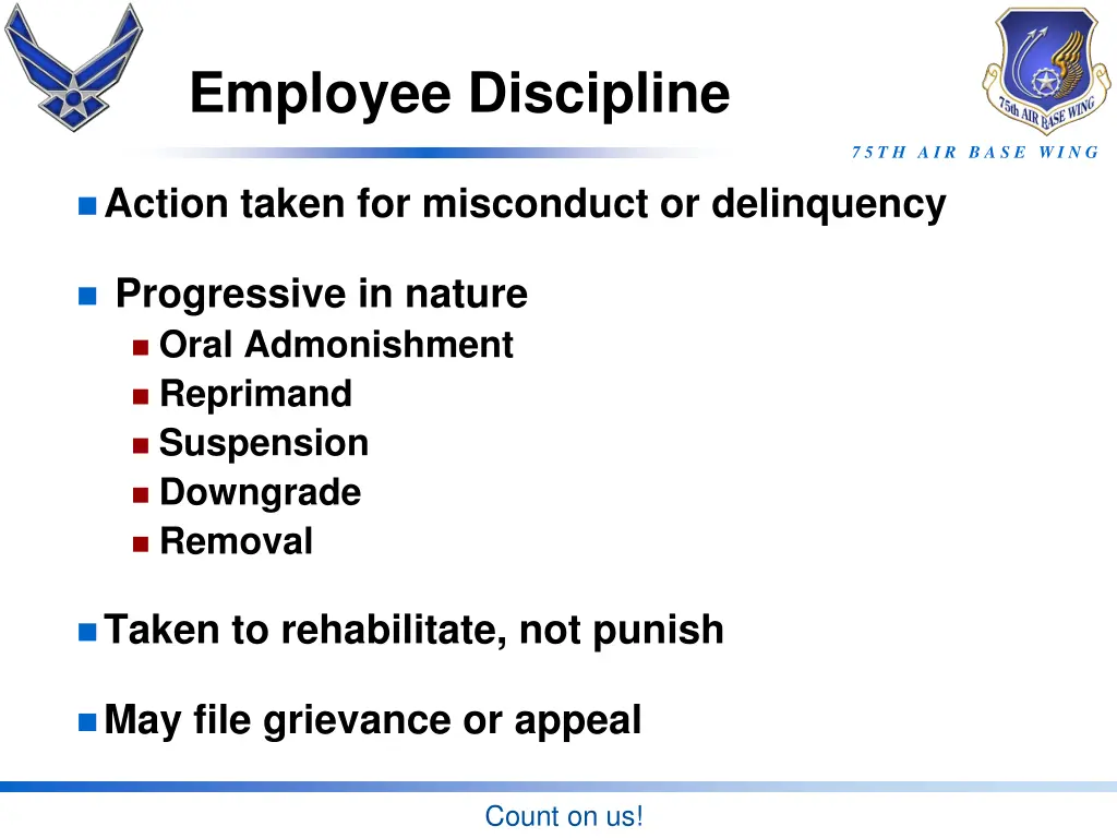 employee discipline