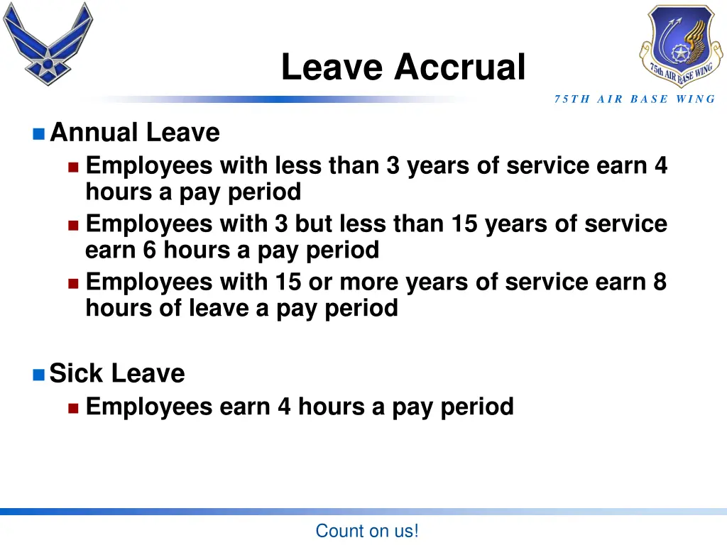 leave accrual