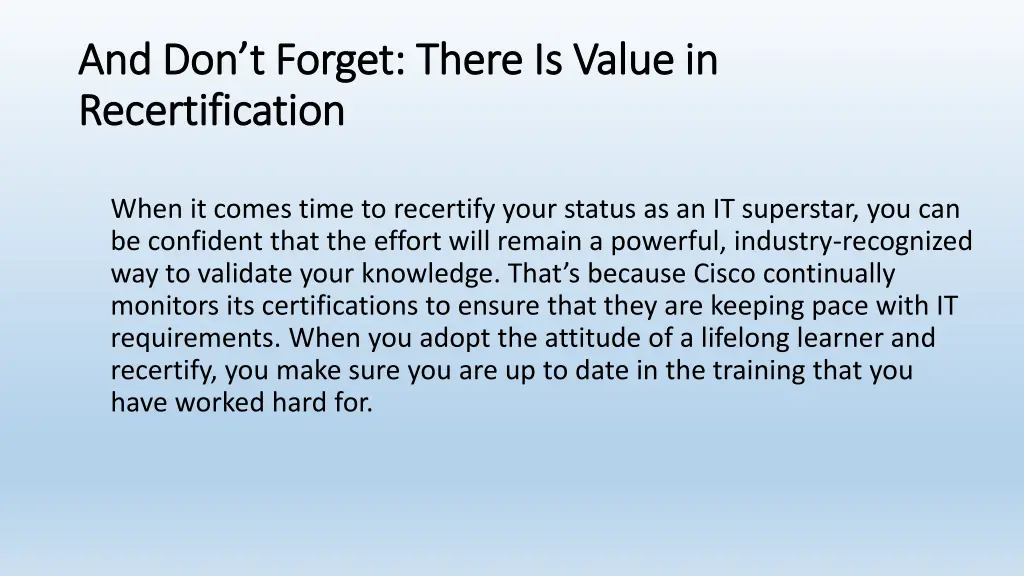 and don t forget there is value