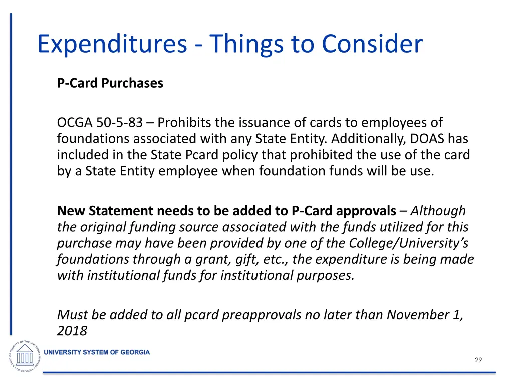 expenditures things to consider 2