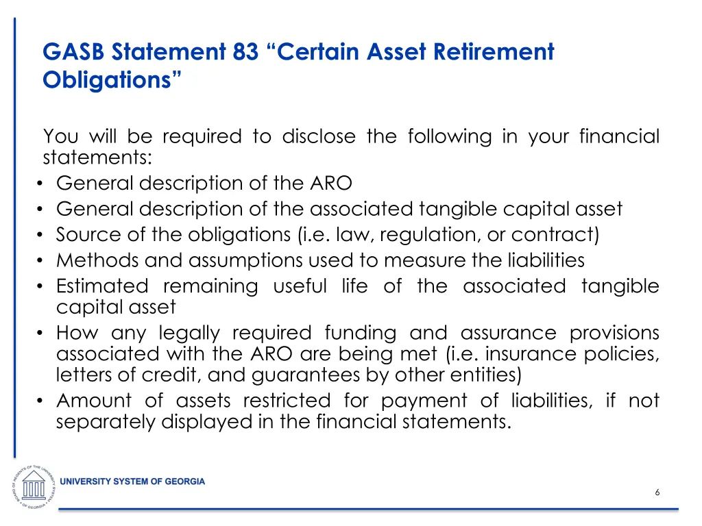 gasb statement 83 certain asset retirement 3