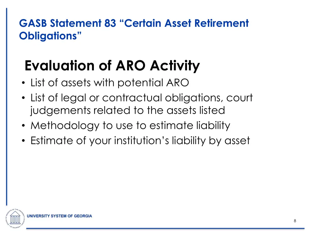 gasb statement 83 certain asset retirement 5