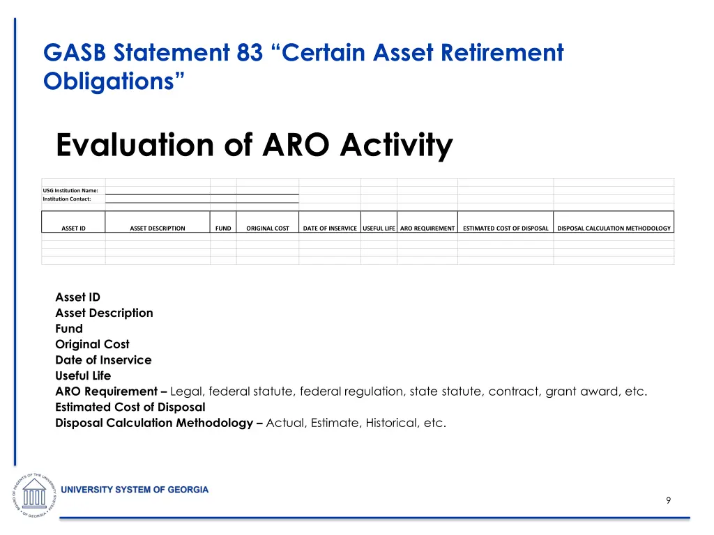 gasb statement 83 certain asset retirement 6