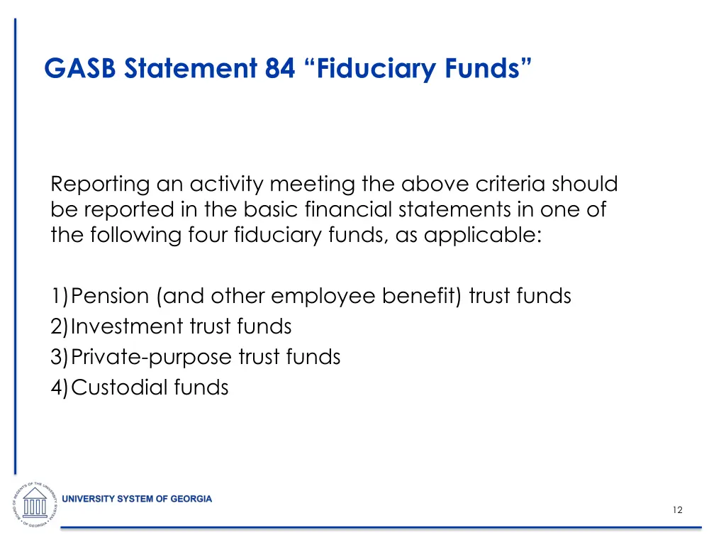 gasb statement 84 fiduciary funds 1