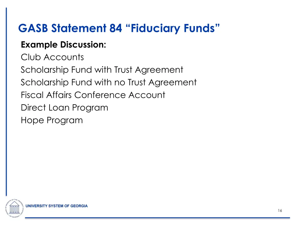 gasb statement 84 fiduciary funds example