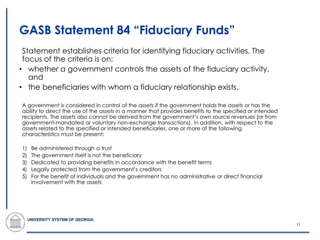 gasb statement 84 fiduciary funds