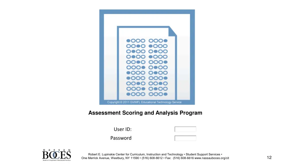 assessment scoring and analysis program