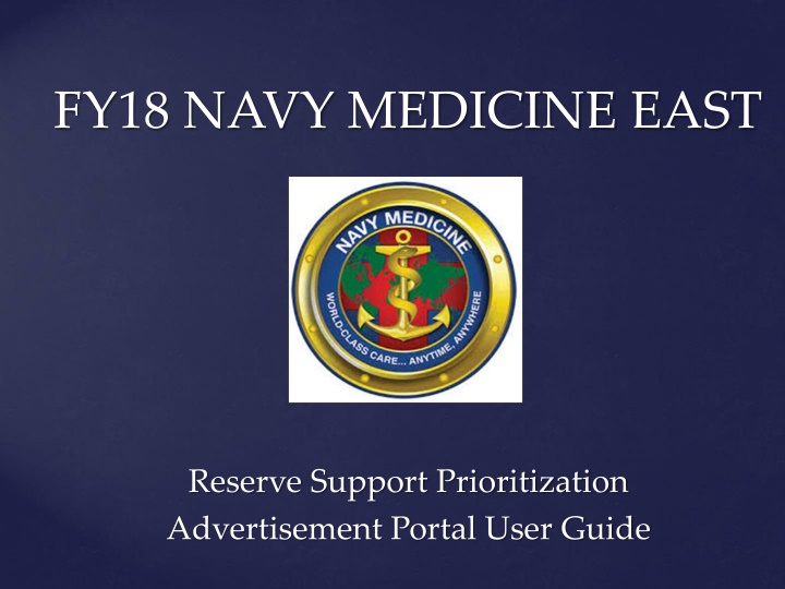 fy18 navy medicine east