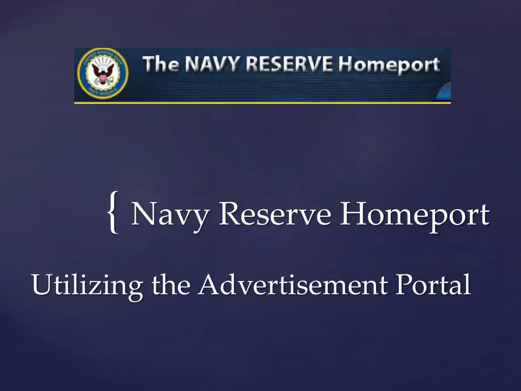 navy reserve homeport