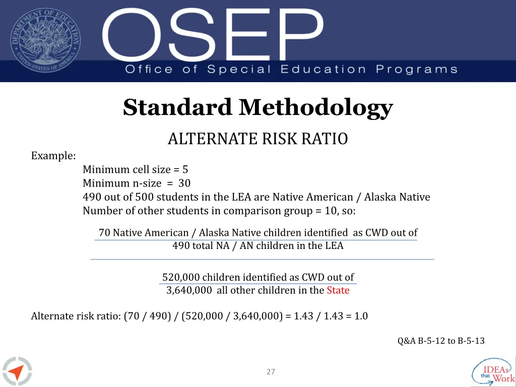 standard methodology 15