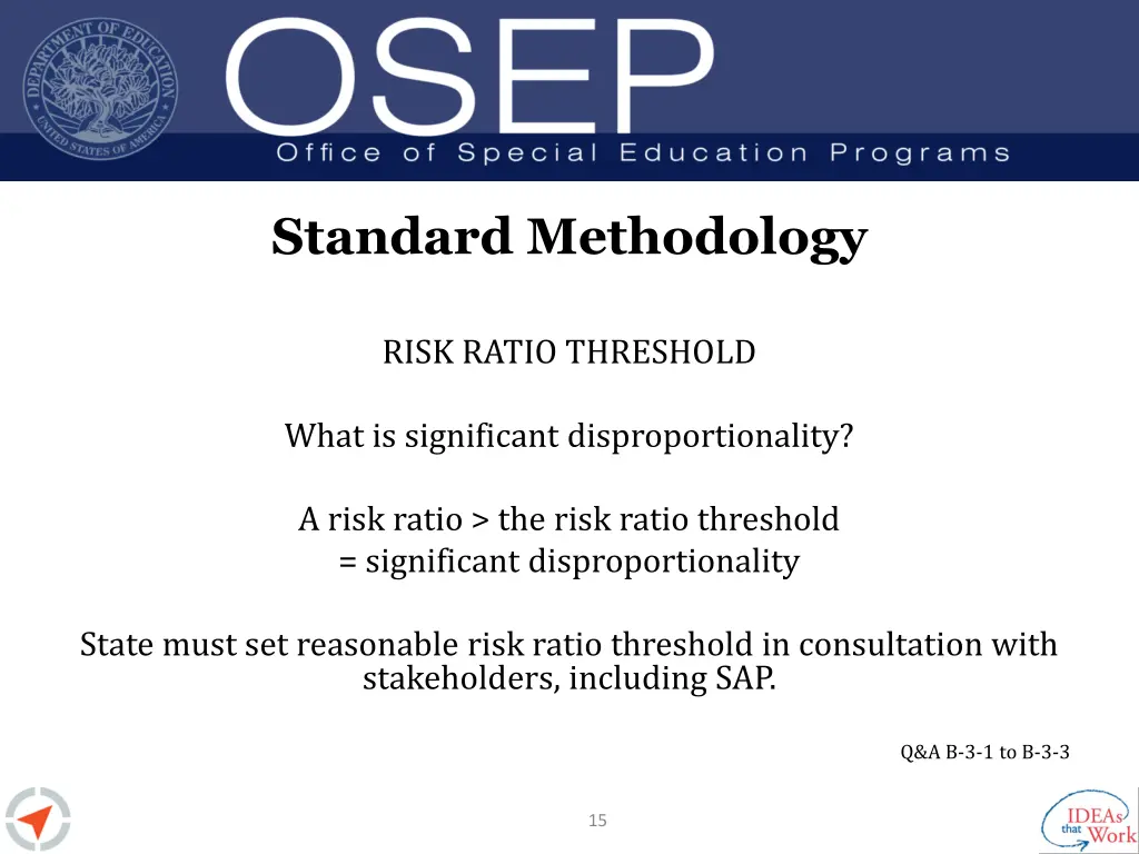 standard methodology 3