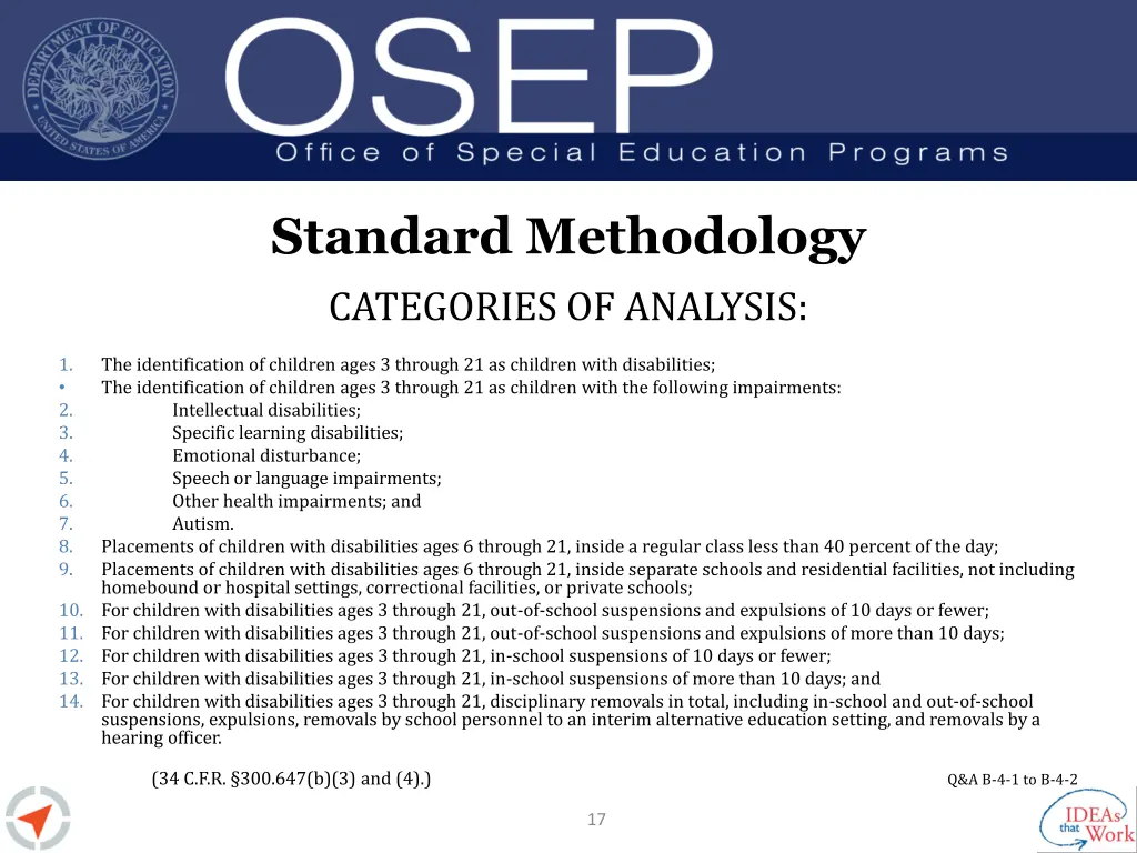 standard methodology 5