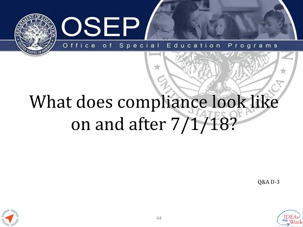 what does compliance look like on and after 7 1 18