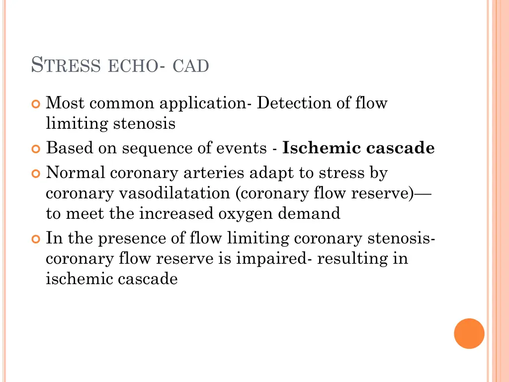 s tress echo cad