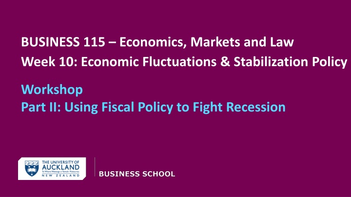 business 115 economics markets and law week