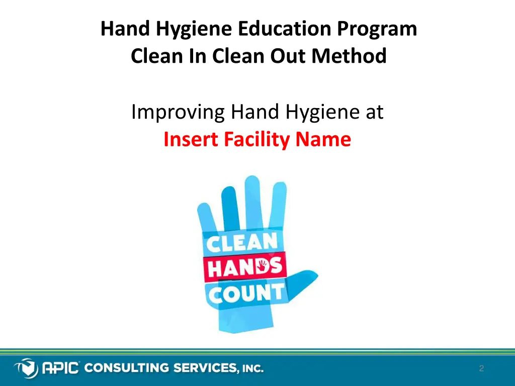 hand hygiene education program clean in clean