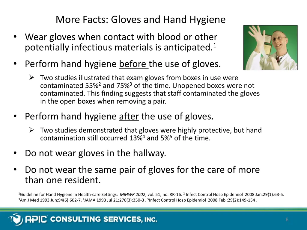 more facts gloves and hand hygiene