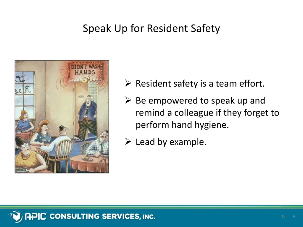 speak up for resident safety