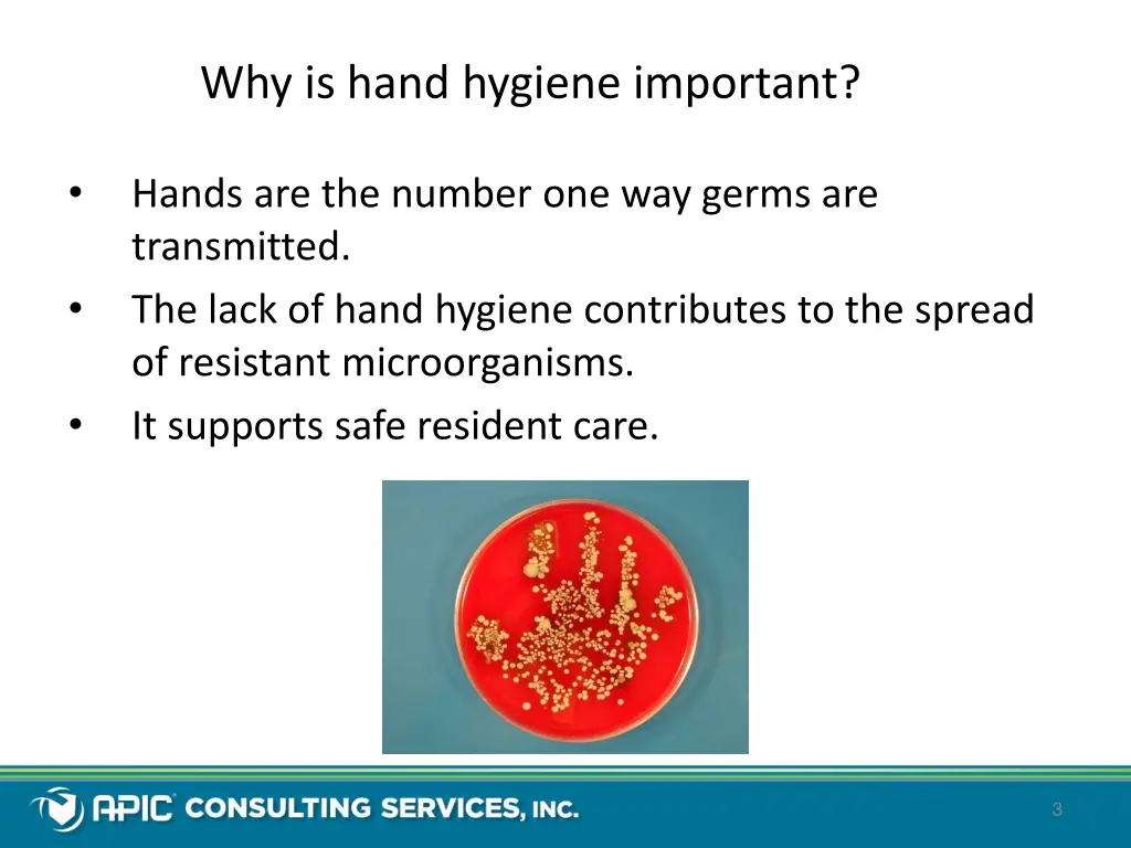 why is hand hygiene important