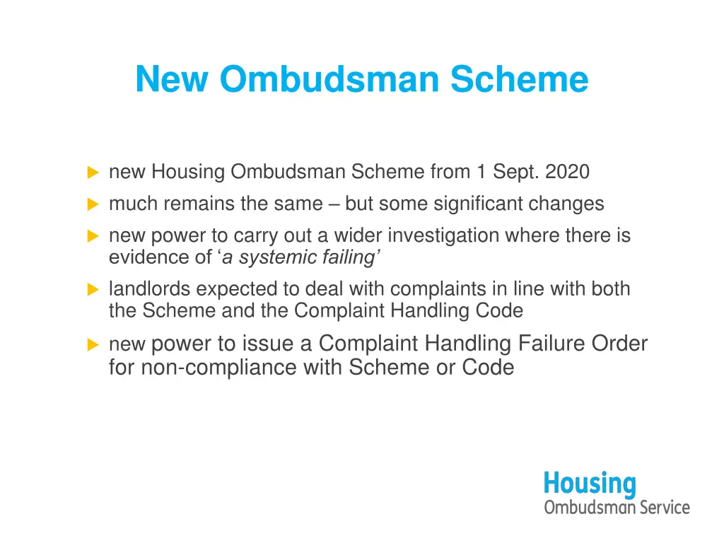 new ombudsman scheme