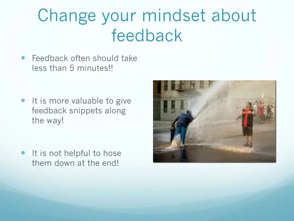 change your mindset about feedback