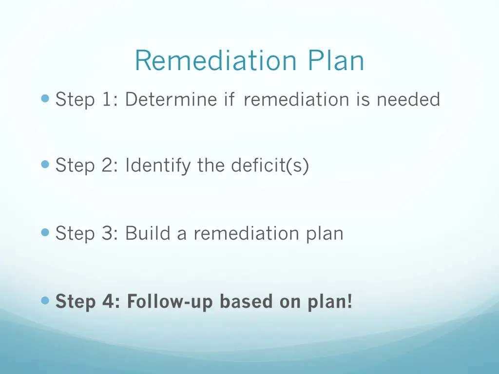 remediation plan 1