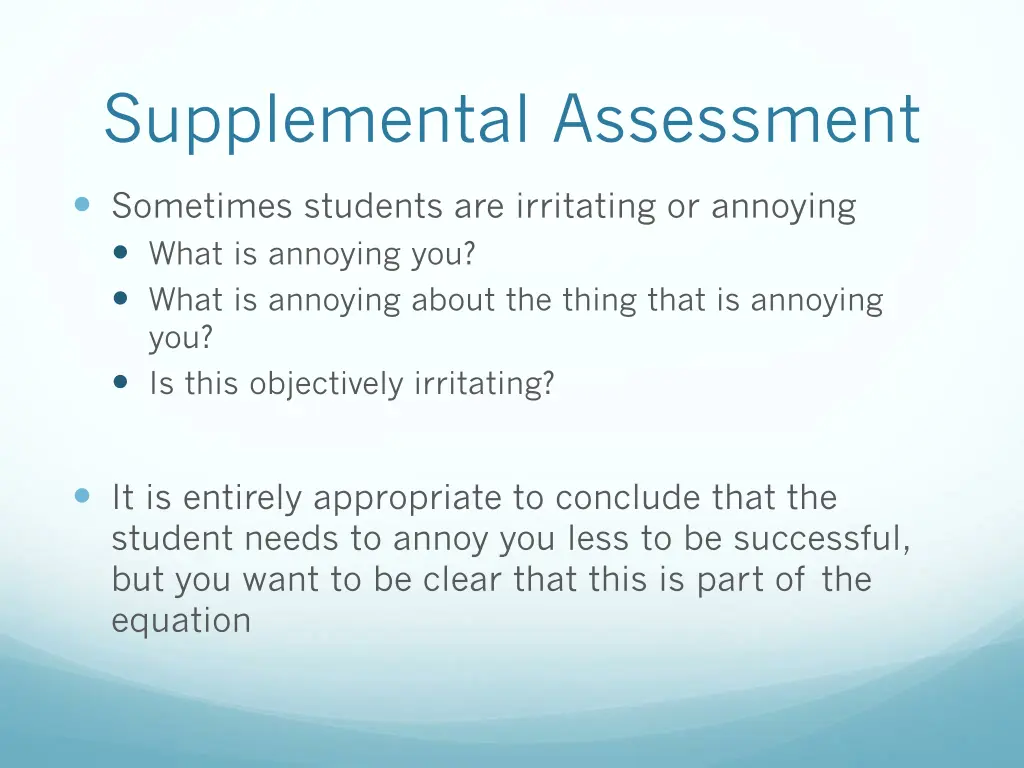 supplemental assessment 1