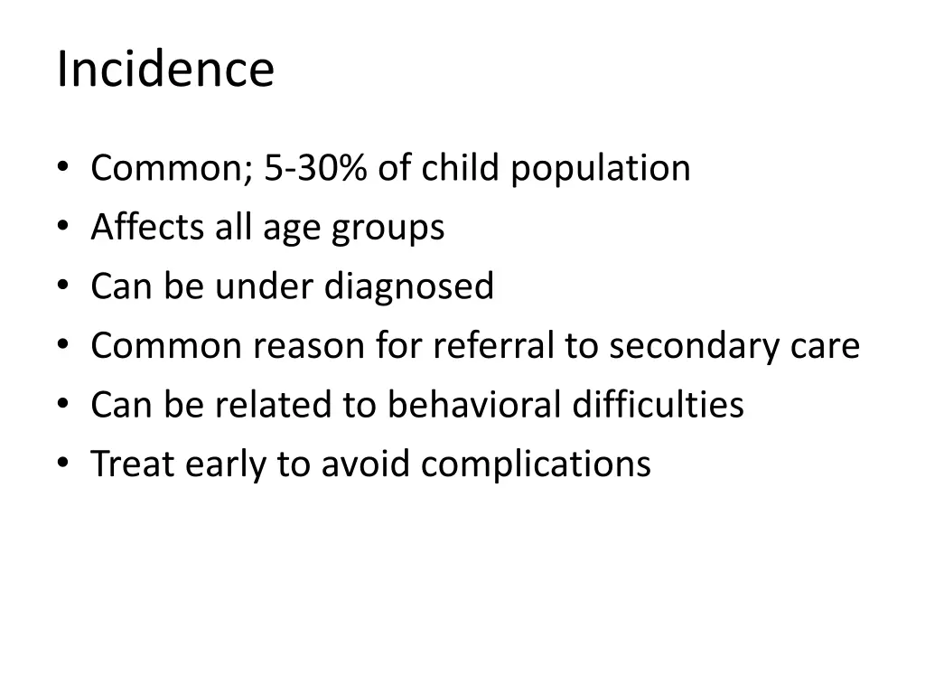 incidence