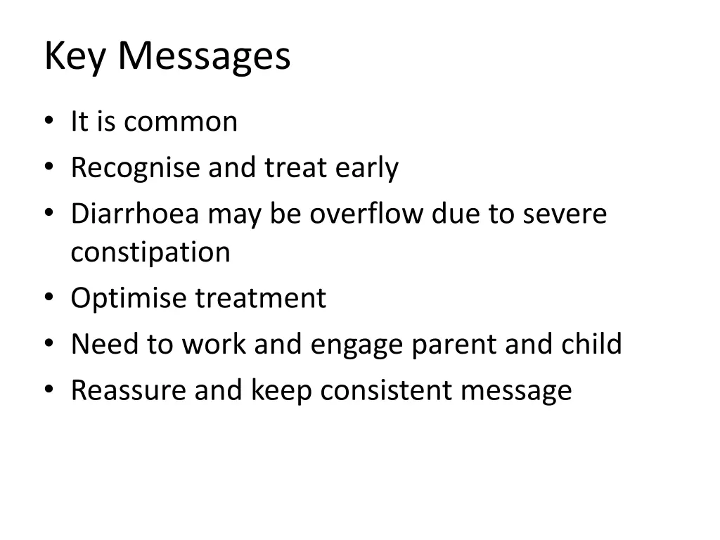 key messages