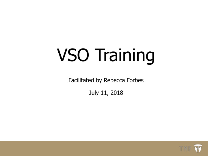 vso training