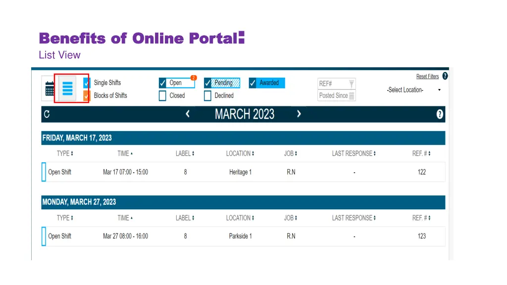 benefits of online portal