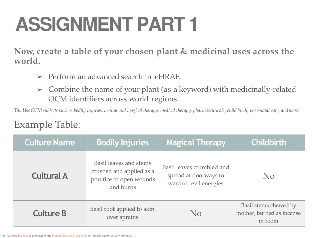 assignment part 1