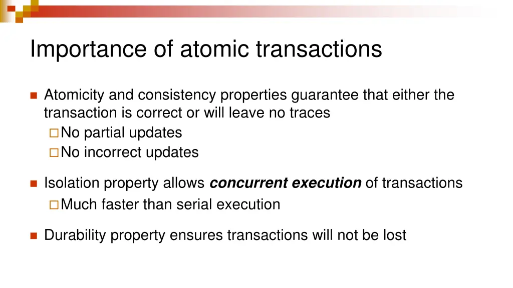 importance of atomic transactions