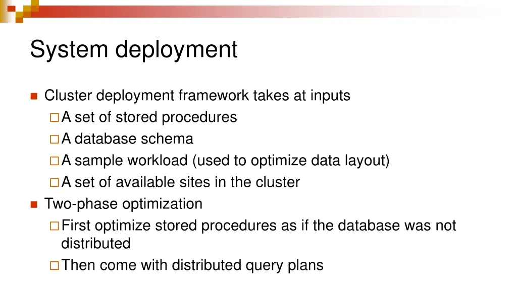 system deployment