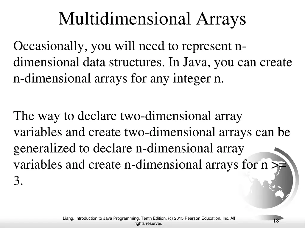 multidimensional arrays