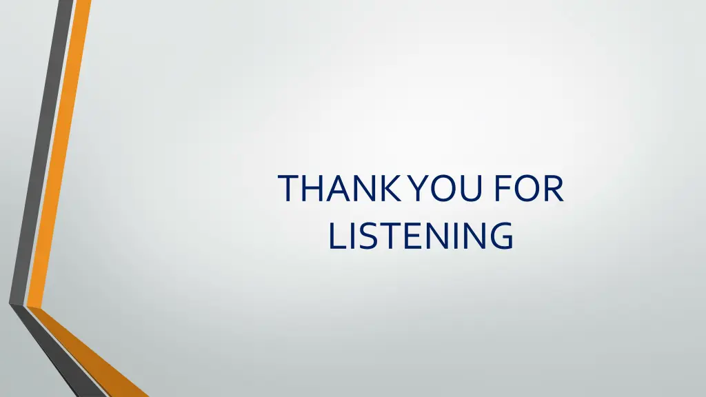 thank you for listening