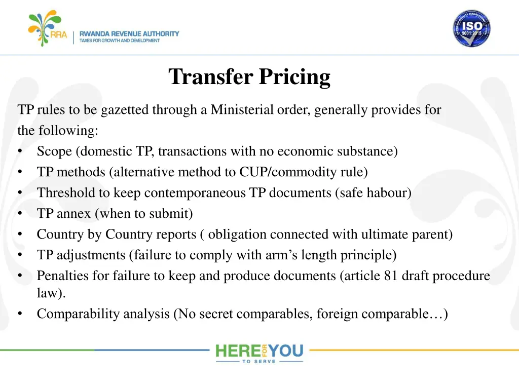 transfer pricing 1