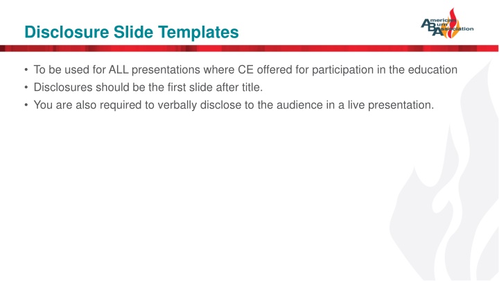 disclosure slide templates