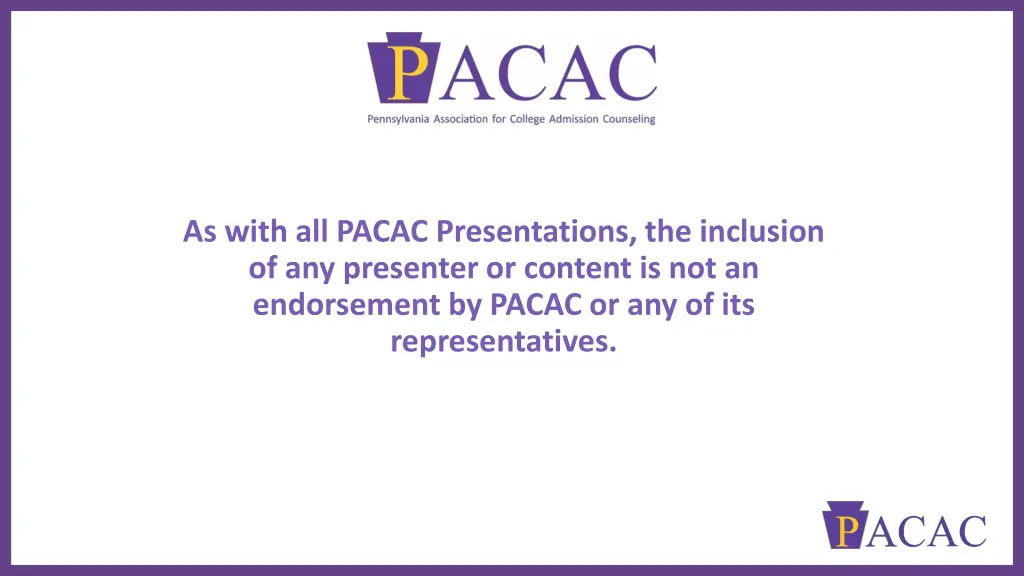 as with all pacac presentations the inclusion