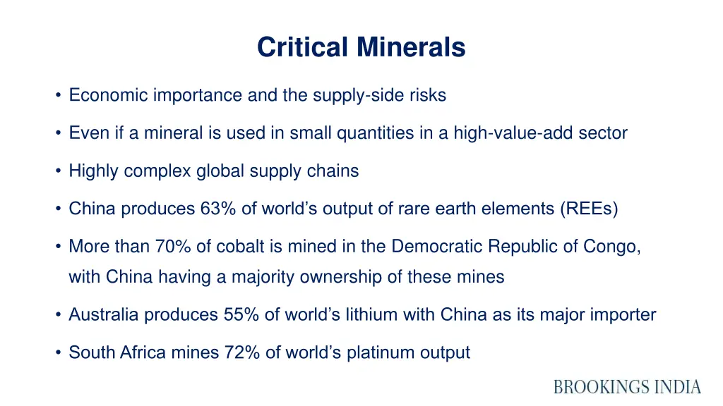 critical minerals