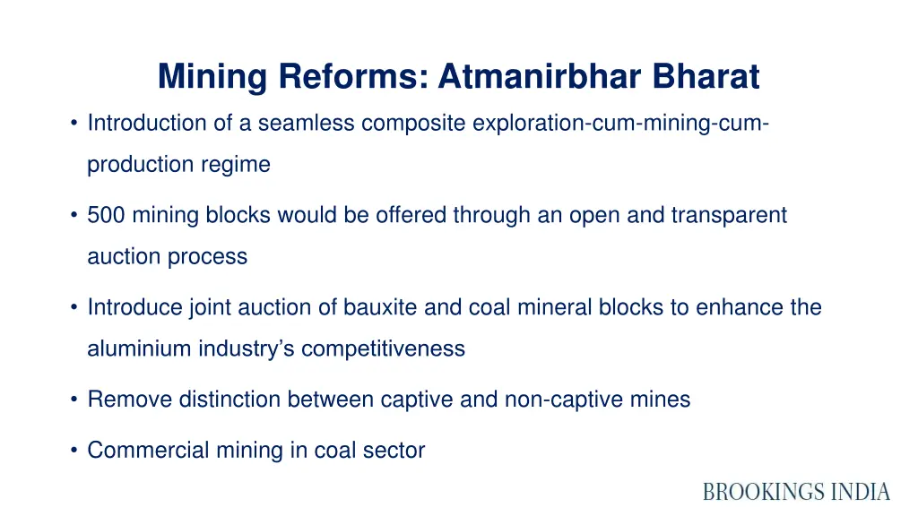 mining reforms atmanirbhar bharat