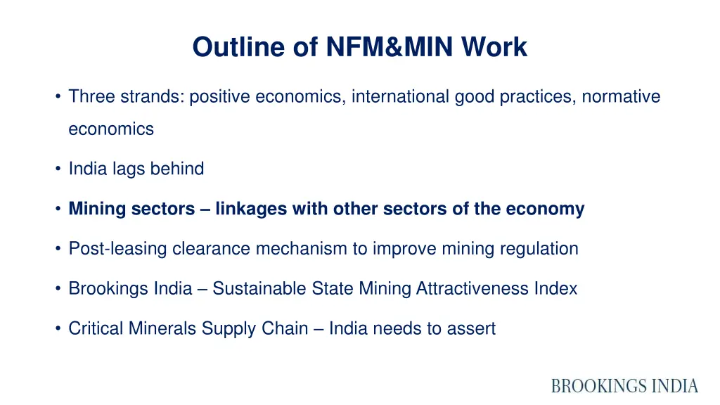 outline of nfm min work 2