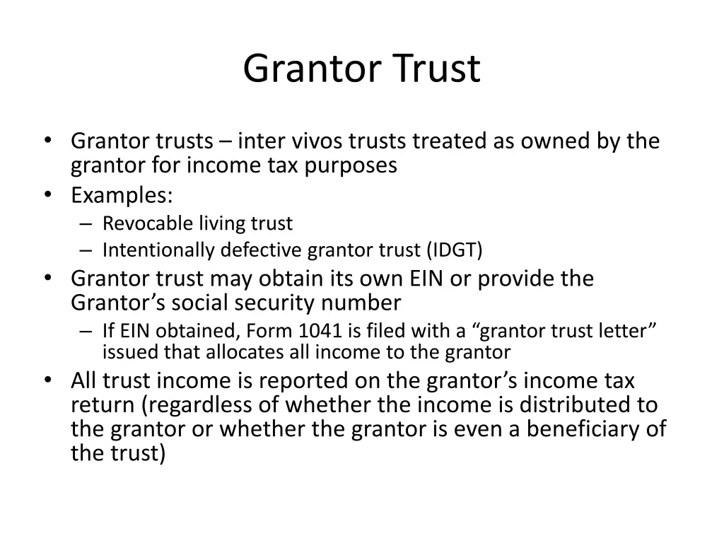 grantor trust