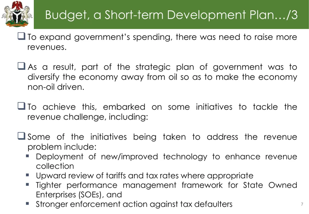 budget a short term development plan 3