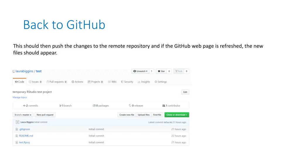 back to github