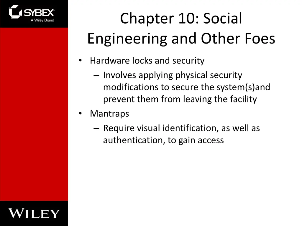 chapter 10 social engineering and other foes 1