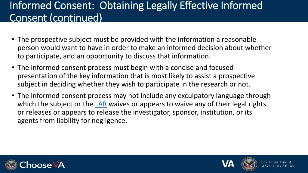 informed consent obtaining legally effective 1